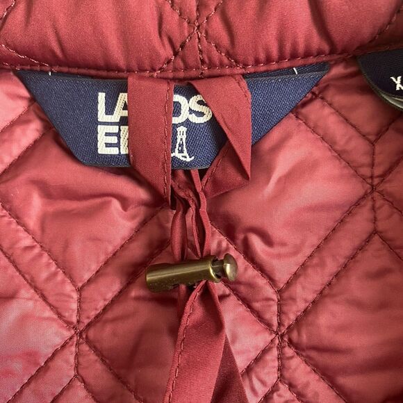 Lands End Womens Primaloft Packable‎ Jacket Size 18 Burgundy Quilted Barn New - Picture 3 of 16